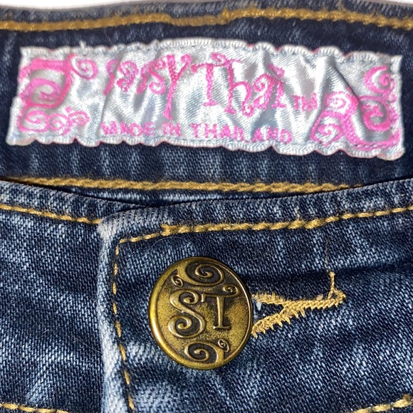 NWOT Sassy Thai Jeans Embellished Flare Jean - Picture 3 of 7